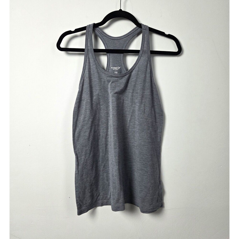 Old Navy Active Go-Dry Quick Dry Women’s Gray Scoop Neck Racerback Tank Top S